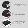 Purple Q Crafts 10 Pack Black Hard Gift Box with Magnetic Closure Lid 7" x 5" x 1.6" Rectangle Boxes For Gifts With Glossy Finish (Black, 10 Boxes) view 2