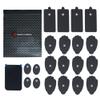 Reusable Electrode Pads for TENS EMS Unit, 20 Replacement Premium Pads and 1 Plastic Holder, Gray view 1