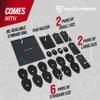 Reusable Electrode Pads for TENS EMS Unit, 20 Replacement Premium Pads and 1 Plastic Holder, Gray view 2