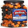 Spooky Pop Halloween Black & Orange Popcorn by It's Delish, 16 Oz Jumbo Container | Bulk Gourmet Air Popped Pop Corn Snack - Fruity Orange & Black Themed Candy Confetti  Vegan, Kosher, 1 Count view 1