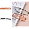 DIBAKO Flat Folding Reading Glasses Men Women Computer Eyeglasses Super Slim Rotating Vision Eyeglasses Blue Light Blocking (Color : Black, Size : 3.0X) view 3