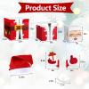 WEEPA 7 Pcs Christmas Eve Box Stackable Christmas Boxes Santa Claus Themed Nesting Boxes Paper Box for Home and Party view 2