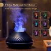 Ailgely Flame Mist Humidifier Aromatherapy Essential Oil Diffuser With 7 Color Night Light Quiet Auto-off USB Humidifier for Home Office Bedroom Baby Room view 2
