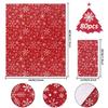 AnyDesign Christmas Guest Napkins 3 Ply Disposable Paper Pack Snowflake Decorative Red Dinner Hand Napkin Towel for Xmas Party Supplies Winter Holiday Wedding Birthday Table Decorations, 80Pcs view 2
