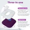 Donut Pillow Postpartum for Sitting Pregnancy Cushion with Perineal Ice Packs Episiotomy Butt Pad Tailbone Pain Relief Hemorrhoid Coccydynia Women After Birth Recovery Medical Care (3 in 1) view 2