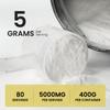 UpNourish Micronized Creatine Monohydrate Powder 400 G - Unflavored Vegan for Pre Workout, Muscle Building Pure Women and Men Instantized Supplement, 80 Servings 14.1096 Ounce view 4