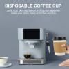 Hemoton 50sets Disposable Hot Beverage Cups Lids Thick Coffee and Tea Cups for Parties Takeout and Events Portable Design Sleeve for Easy Carrying view 2