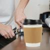 Hemoton 50sets Disposable Hot Beverage Cups Lids Thick Coffee and Tea Cups for Parties Takeout and Events Portable Design Sleeve for Easy Carrying view 4