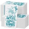 Ruisita 150 Pack Disposable Bathroom Napkins Wash Your Hands Paper Napkins Bathroom Etiquette Guest Dinner Napkins Decorative Paper Hand towels for Bathroom Wedding Birthday Anniversary, Teal Blue view 1