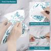 Ruisita 150 Pack Disposable Bathroom Napkins Wash Your Hands Paper Napkins Bathroom Etiquette Guest Dinner Napkins Decorative Paper Hand towels for Bathroom Wedding Birthday Anniversary, Teal Blue view 3