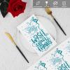 Ruisita 150 Pack Disposable Bathroom Napkins Wash Your Hands Paper Napkins Bathroom Etiquette Guest Dinner Napkins Decorative Paper Hand towels for Bathroom Wedding Birthday Anniversary, Teal Blue view 4