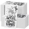 Ruisita 150 Pack Disposable Bathroom Napkins Wash Your Hands Paper Napkins Bathroom Etiquette Guest Dinner Napkins Decorative Paper Hand towels for Bathroom Wedding Birthday Anniversary, Black view 1