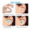 6Pcs Deformable Silicone Mud Earplugs Reusable Waterproof Noise Cancelling Earplugs for Sleep, Swimming, Airplane, Concert Blue view 4