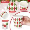 Sieral 144 Pcs Christmas Disposable Paper Cups Bulk 8 oz Christmas Coffee Cups Hot Chocolate Mug Snowflake Assorted Holiday for Xmas Party Drinking Tea Beverage Hot Cocoa Bar Winter Daily Use, 9 Style view 3