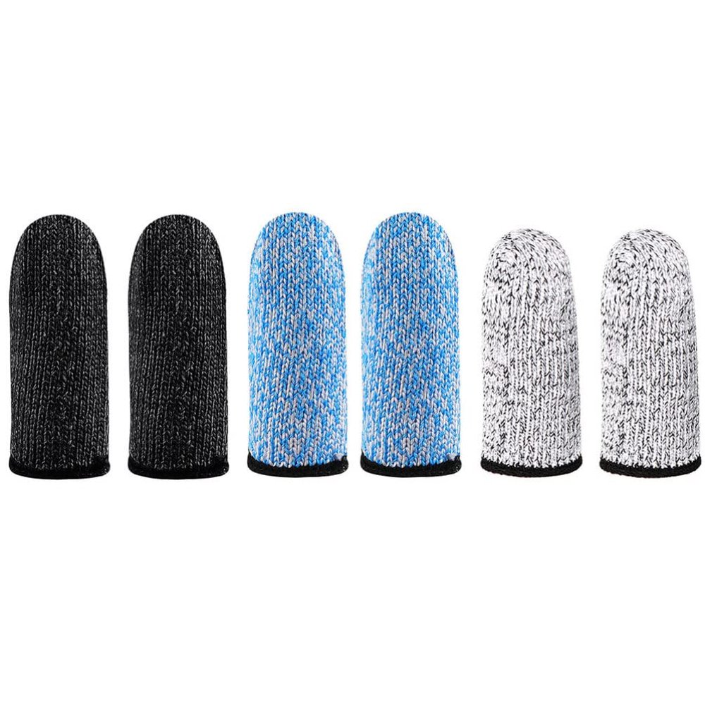 FOMIYES 3 Pairs Anti-Cut Fingertip Protector Protectors Guards Anti-Cutting Sleeve Reusable Covers Thumb Sleeve Cut Resistant Covers