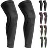 2 Pack Full Leg Compression Sleeves, Long Knee Brace Support for ACL,PCL, Meniscus Tear, Arthritis, Tendinitis, Joint Pain Relief, Men And Women (X-Large, Black) view 1