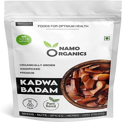 dakomyo Kengos Namo Organics - Sugar Kadwa Badam 250 Gm Diabetes Bitter Almonds Sky Fruit/Mahogany Seeds Sourced from 100% Organic Farms (Bitter Almond) 8.8185 Ounce
