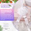 100 Pcs 5 Inch Christmas Pull Bows for Gift Wrapping, Gift Wrapping Pull Bows with Ribbon for Christmas Presents Wedding Decor Basket Bag Holiday Decor(White) view 2