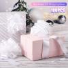 100 Pcs 5 Inch Christmas Pull Bows for Gift Wrapping, Gift Wrapping Pull Bows with Ribbon for Christmas Presents Wedding Decor Basket Bag Holiday Decor(White) view 3