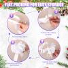 100 Pcs 5 Inch Christmas Pull Bows for Gift Wrapping, Gift Wrapping Pull Bows with Ribbon for Christmas Presents Wedding Decor Basket Bag Holiday Decor(White) view 4