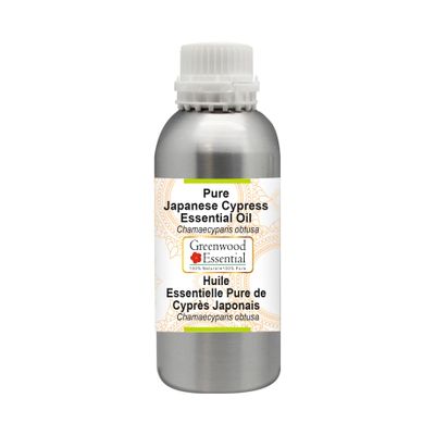 Greenwood Essential Pure Japanese Cypress Essential Oil (Chamaecyparis obtusa) Steam Distilled 630ml (21 oz)