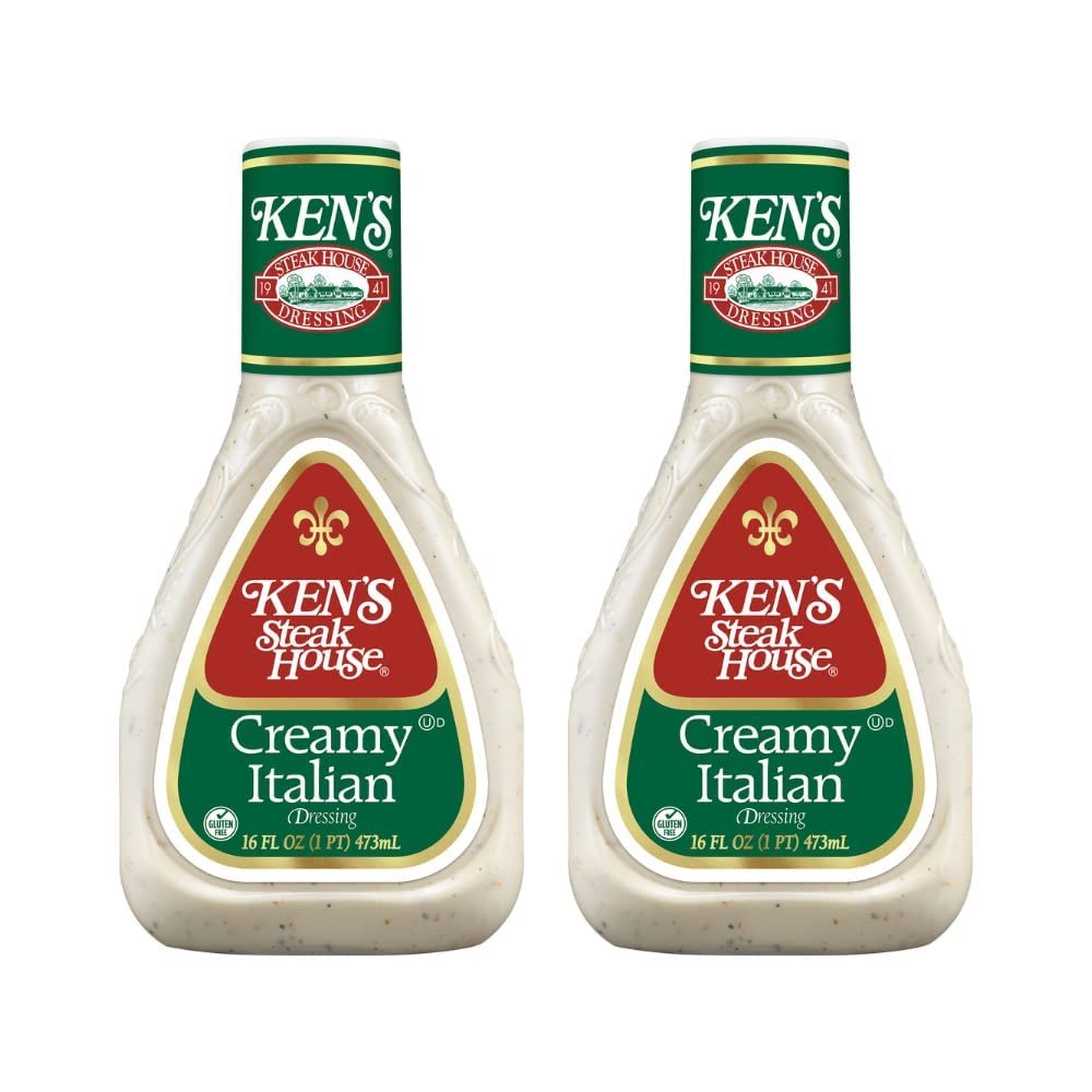 Ken's Steak House Creamy Italian Dressing,16 Fl Oz (Pack of 2)