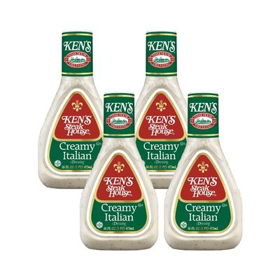 Ken's Steak House Creamy Italian Dressing,16 Fl Oz (Pack of 4)
