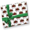 Buffalo Plaid Leopard Print Christmas Wrapping Paper Thick Premium Modern Farmhouse Gift Wrap (12 foot x 30 inch roll) view 3