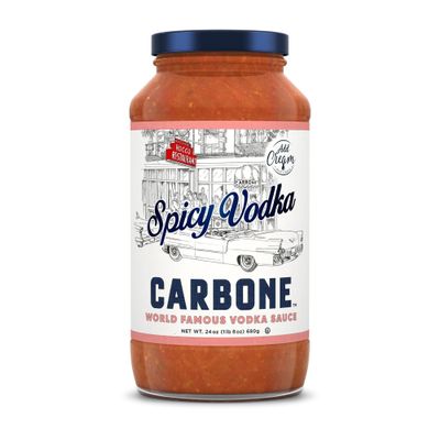 Carbone Spicy Vodka Pasta Sauce | World Famous Signature Recipe | Slow-Cooked with 100% Italian Tomatoes | Vegetarian, Gluten Free, Low Carb, Keto Pasta Sauce, 24 Fl Oz