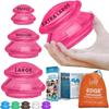 Silicone Cupping Therapy Set Professional Massage Cupping Cups for Cupping Therapy 4 Cup Kit for Massage, Myofascial Release, Cellulite Reduction (Lure Pink) view 1