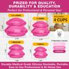 Silicone Cupping Therapy Set Professional Massage Cupping Cups for Cupping Therapy 4 Cup Kit for Massage, Myofascial Release, Cellulite Reduction (Lure Pink) view 2