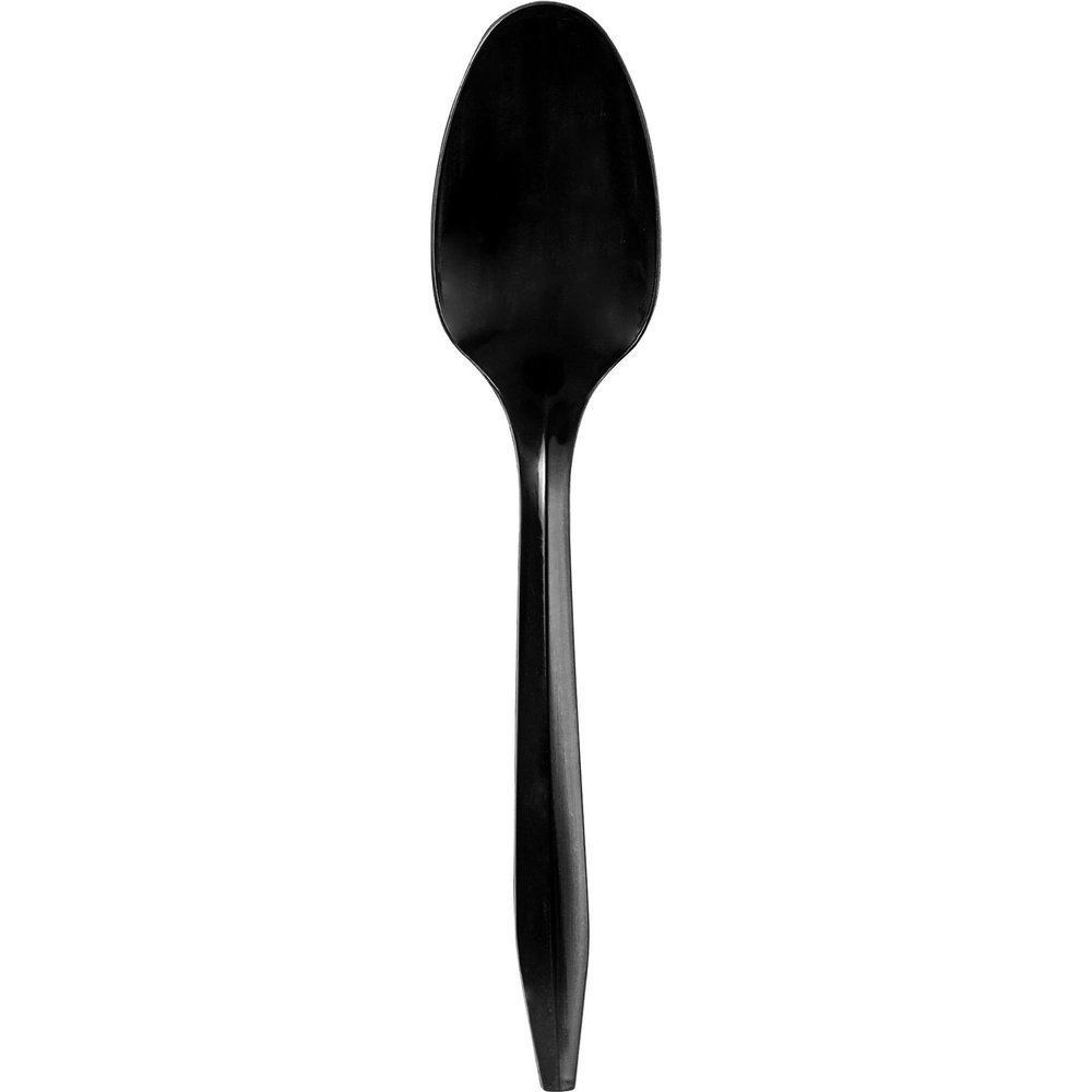 Genuine Joe Medium-weight Individually Wrapped Black Teaspoons (Pack of 1000)