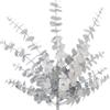Vickerman 28" Silver Artificial Eucalyptus Glitter Spray - 2 per Bag - Reliable and Durable - Flower Assortment Addition - Lifelike Leaves - Faux Silver Spray view 2
