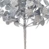 Vickerman 28" Silver Artificial Eucalyptus Glitter Spray - 2 per Bag - Reliable and Durable - Flower Assortment Addition - Lifelike Leaves - Faux Silver Spray view 3
