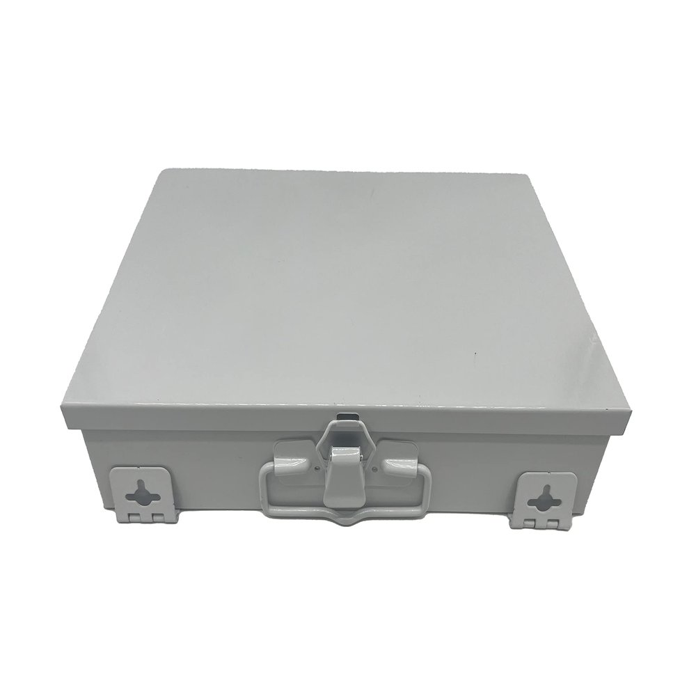 Rapid Care White Metal Empty First Aid Kit Box, 10-1/2'' L x 7-1/4'' W x 2-1/2'' H, 2.5 pounds, 1.0 Count