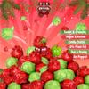 Holiday Red & Green Popcorn by It's Delish, 8 Oz Bulk Bag | Bulk Gourmet Air Popped Pop Corn Snack - Fruity Christmas Themed Candy Confetti | Parties, Buffet, Events  Gluten Free, Vegan, Kosher view 4