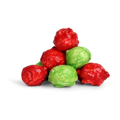 Holiday Red & Green Popcorn by It's Delish, 1 lb Bulk Bag | Bulk Gourmet Air Popped Pop Corn Snack - Fruity Christmas Themed Candy Confetti | Parties, Buffet, Events  Gluten Free, Vegan, Kosher