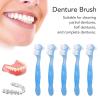 5pcs Denture Brush Set, Double Head Professional Denture Cleanning Travel Portable Double Sided False Teeth Cleaning Brush(Blue) view 2