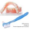 5pcs Denture Brush Set, Double Head Professional Denture Cleanning Travel Portable Double Sided False Teeth Cleaning Brush(Blue) view 3
