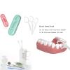 High Toughness Professional Toothpicks Sticks Dental Floss Picks 40 Picks Threader Flosser with 4 Storage Cases, flossing for Family,Hotel,Travel view 3