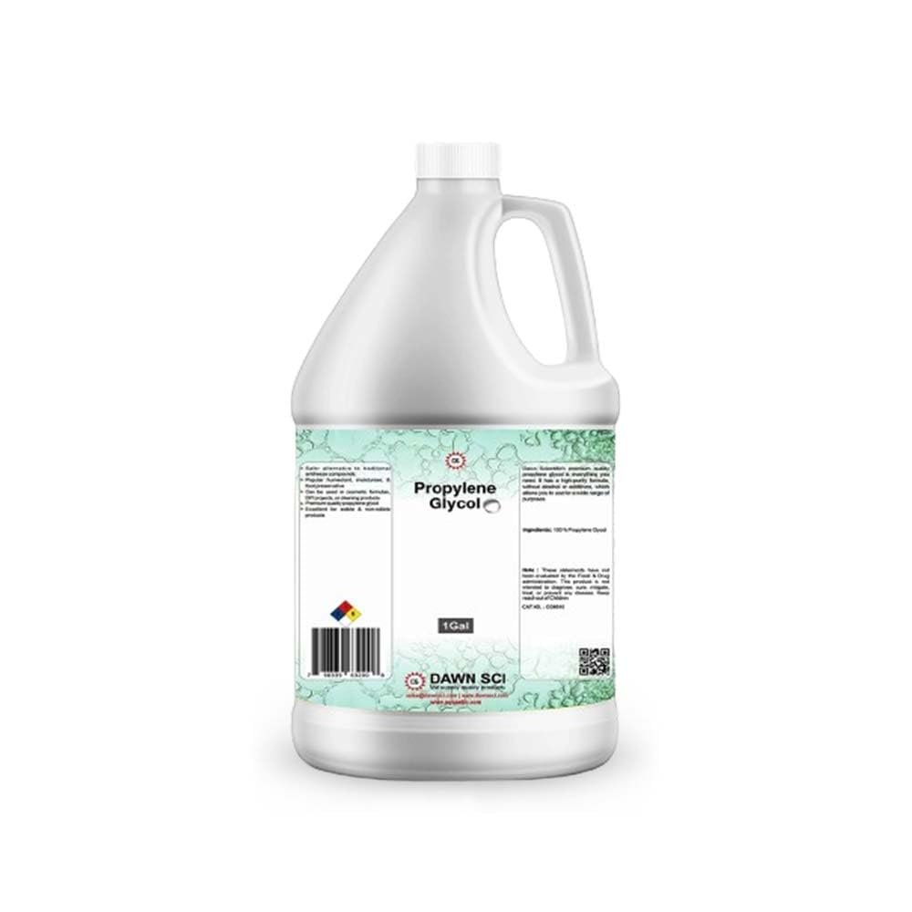 Propylene Glycol 1GAL USP Certified Food Grade - Highest Purity, Fog Machine, Humidor & Antifreeze Solution,