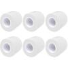 6 Pack Self Adherent Cohesive Wrap Bandages 1 Inches X 5 Yards, First Aid Tape, Elastic Self Adhesive Tape, Athletic, All Sports wrap Tape, Breathable Wound Tape, Bandage Wrap for Wrist, Ankle,White view 1