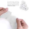 6 Pack Self Adherent Cohesive Wrap Bandages 1 Inches X 5 Yards, First Aid Tape, Elastic Self Adhesive Tape, Athletic, All Sports wrap Tape, Breathable Wound Tape, Bandage Wrap for Wrist, Ankle,White view 2