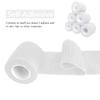 6 Pack Self Adherent Cohesive Wrap Bandages 1 Inches X 5 Yards, First Aid Tape, Elastic Self Adhesive Tape, Athletic, All Sports wrap Tape, Breathable Wound Tape, Bandage Wrap for Wrist, Ankle,White view 3