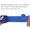 6 Pack Self Adherent Cohesive Wrap Bandages 2 X 5 Yards, First Aid Tape, Elastic Self Adhesive Tape, Athletic, All Sports wrap Tape, Breathable Wound Tape, Bandage Wrap for Wrist, Ankle, Blue view 3