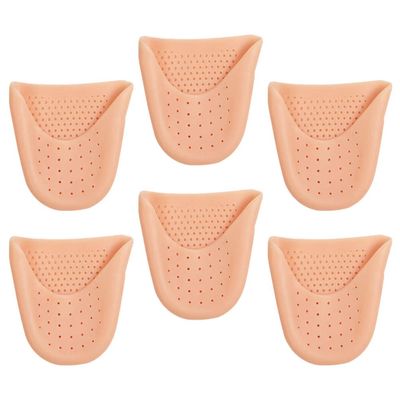 3 Pairs Toe Pouches Gel Sock Pads Toe Topper Cover Protector Sleeve Cushion for Men Women Ball of Metatarsal