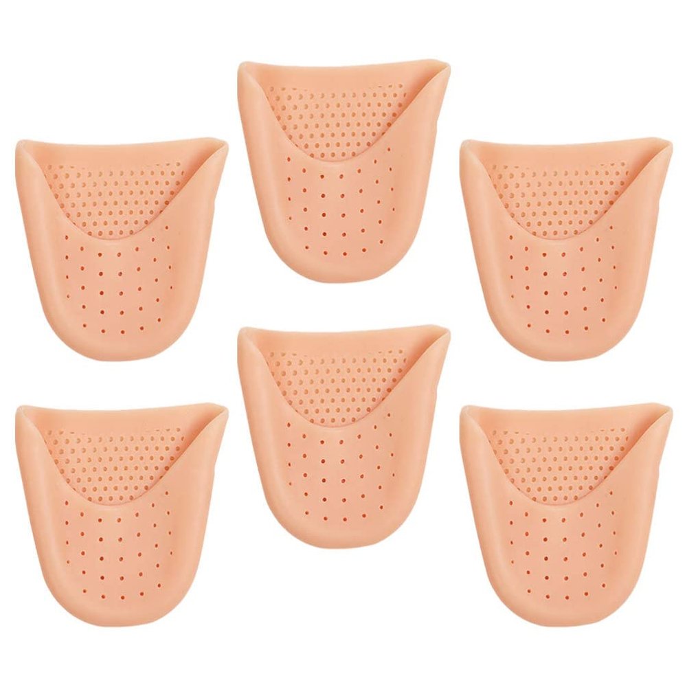 3 Pairs Toe Pouches Gel Sock Pads Toe Topper Cover Protector Sleeve Cushion for Men Women Ball of Metatarsal