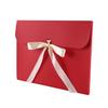 10PCS Gift Envelopes Gift Wrapping Bag for Scarves, Birthday Gift Card Paper Bags Bulk Party Favor Bags Cardboard Present Envelopes Scarf Wrapping Bags with Ribbon Bowknot (Red) view 2
