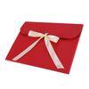 10PCS Gift Envelopes Gift Wrapping Bag for Scarves, Birthday Gift Card Paper Bags Bulk Party Favor Bags Cardboard Present Envelopes Scarf Wrapping Bags with Ribbon Bowknot (Red) view 3