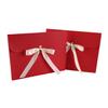 10PCS Gift Envelopes Gift Wrapping Bag for Scarves, Birthday Gift Card Paper Bags Bulk Party Favor Bags Cardboard Present Envelopes Scarf Wrapping Bags with Ribbon Bowknot (Red) view 4